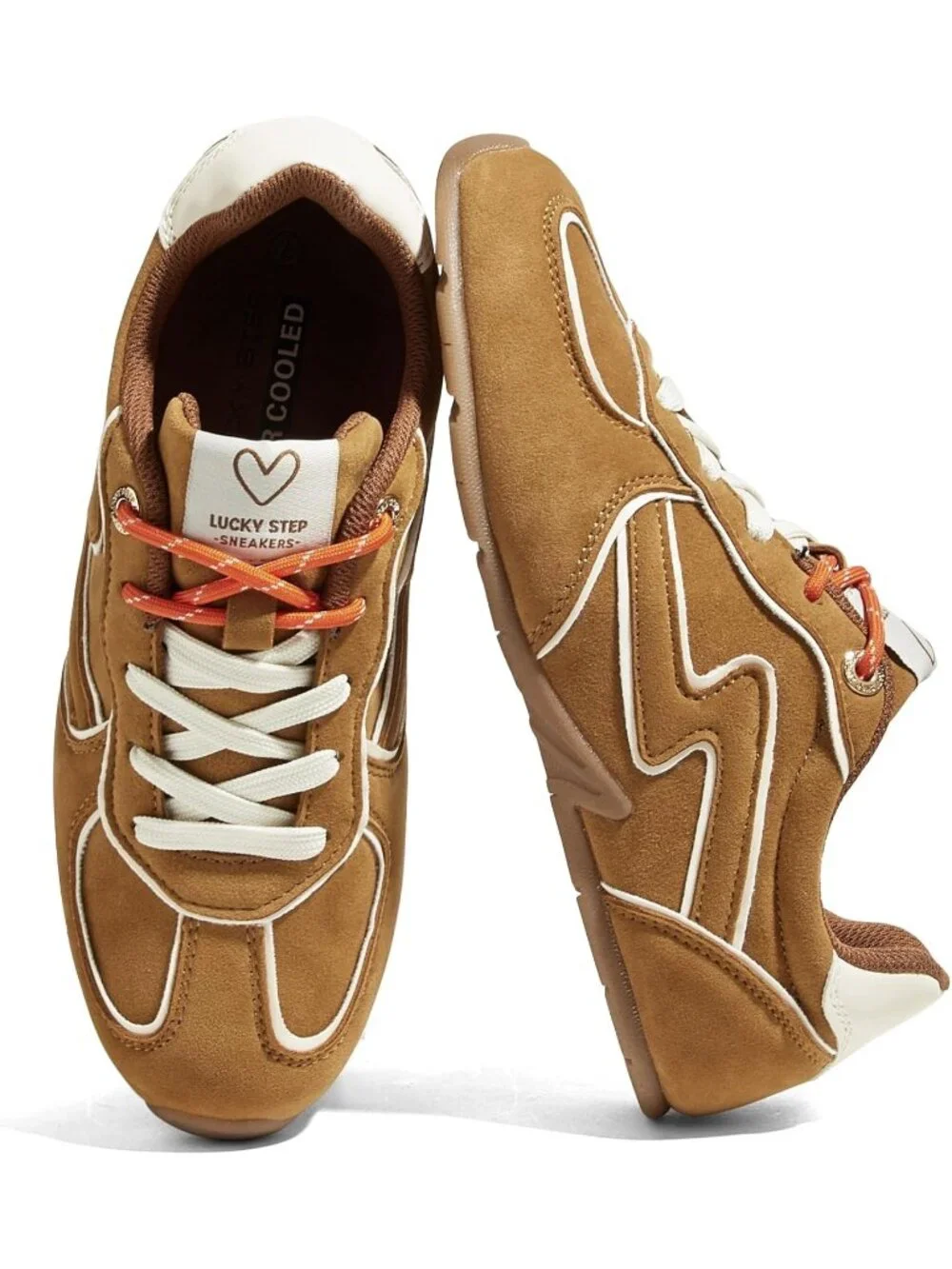 Women's Brown Retro Fashion Gym Workout Classic Thin Sole Casual Sneaker Shoes